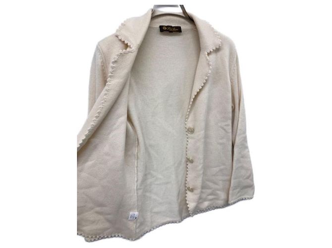 ***Cárdigan de cachemir LORO PIANA Beige - vista 4