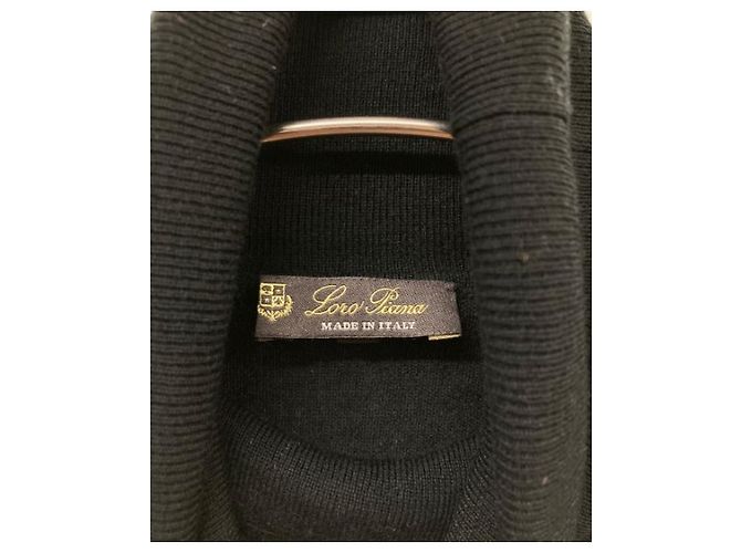 ***LORO PIANA Piuma Rollkragenpullover aus Kaschmirstrick Schwarz - Ansicht 3
