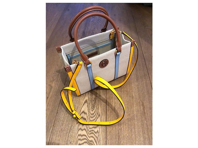Tory Burch Tote Bag beige Stoff klein - Ansicht 2