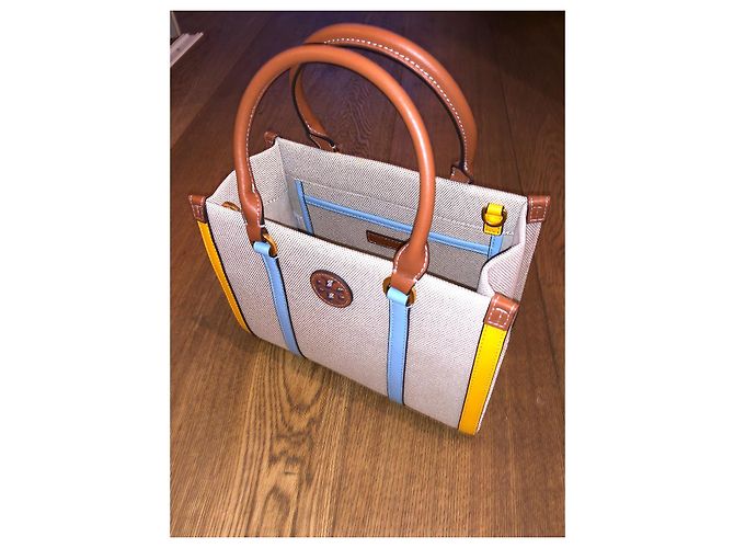 Tory Burch Tote Bag beige Stoff klein - Ansicht 4