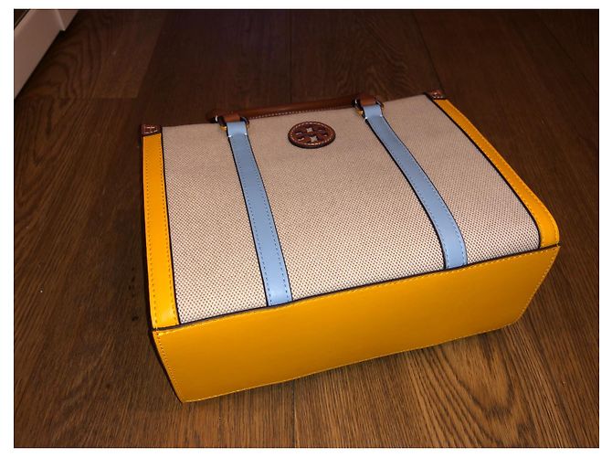 Tory Burch Tote Bag beige Stoff klein - Ansicht 5