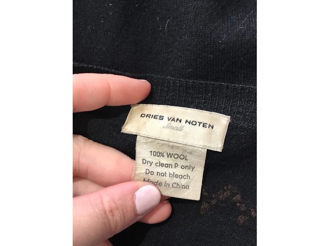 DRIES VAN NOTEN Strick T.International S Wolle Schwarz - Ansicht 4