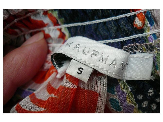 NINA KAUFMANN Langes fließendes Kleid Rauch TS Orange - Ansicht 5