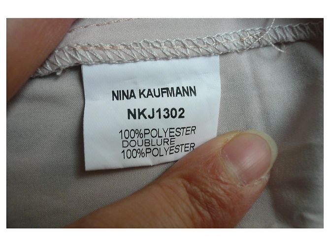 NINA KAUFMANN Langes fließendes Kleid Rauch TS Orange - Ansicht 6