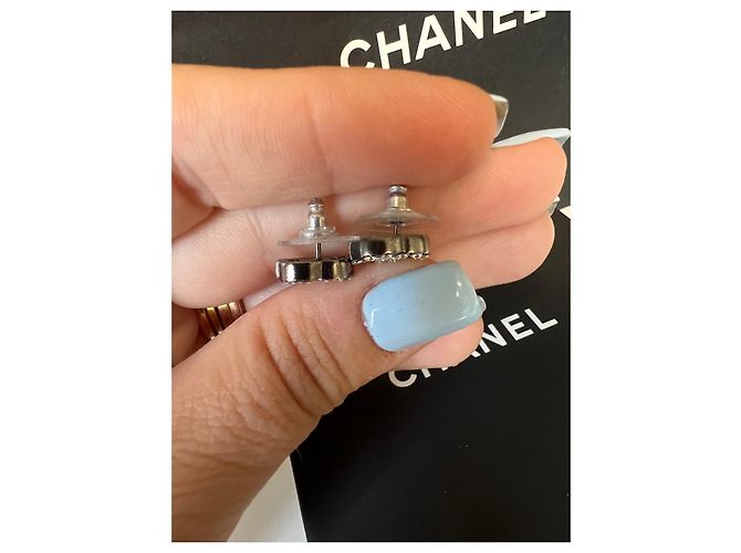 Chanel brincos CC Preto - vista 4