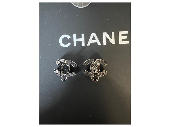 Chanel brincos CC Preto - vista 5