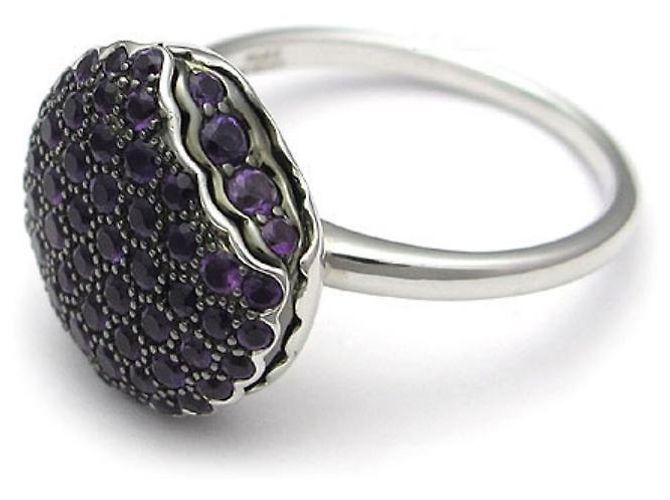 *Boucheron Tantation Macaron Ring Kleiner Amethyst K18WG [Gebraucht] lila - Ansicht 2