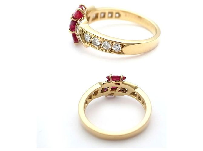 * Boucheron Rubin-Diamantring K18YG [Gebraucht] rosa Pink - Ansicht 2