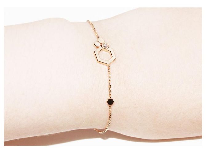*Bracciale Chaumet K18Diamante P.G 1P B Bracciale My Love Honeycomb rosa - vista 2