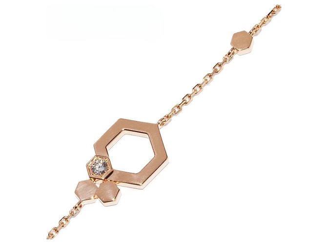 *Bracciale Chaumet K18Diamante P.G 1P B Bracciale My Love Honeycomb rosa - vista 5