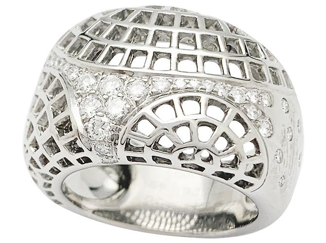 Cartier-Ring, "New Wave Paris", WEISSES GOLD. - Ansicht 5