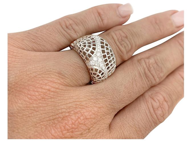 Cartier-Ring, "New Wave Paris", WEISSES GOLD. - Ansicht 9