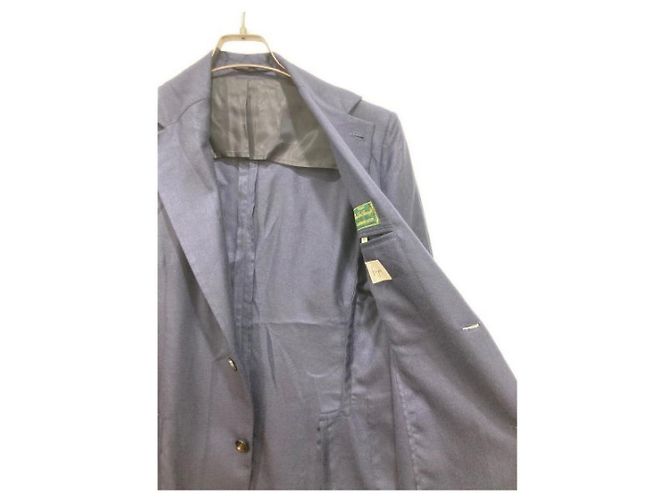 ***Finjack Loro Piana Seiden-Kaschmirjacke Marineblau - Ansicht 5