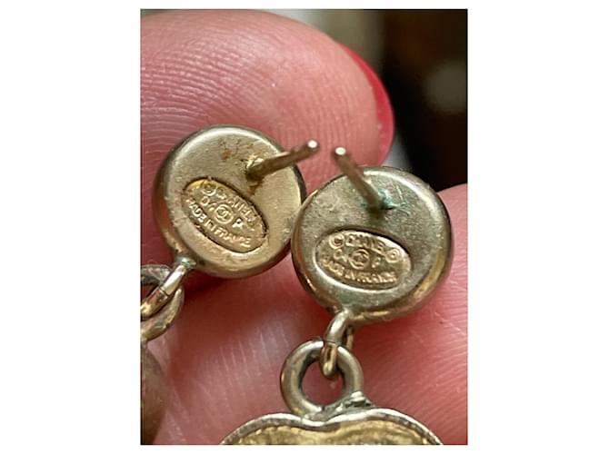 Chanel Aretes Negro Plata - vista 5