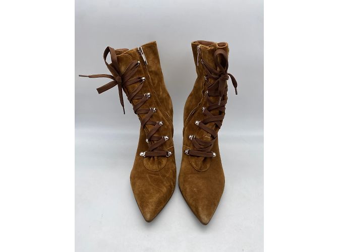 Botines Gianvito Rossi T.EU 39 de ante Camello - vista 3