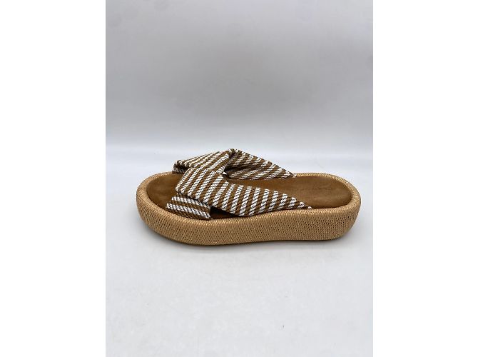 Autre Marque Non Signé / Unsigned mules & clogs T.EU 40 Cloth Beige - view 2