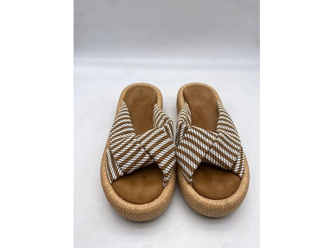 Autre Marque Non Signé / Unsigned mules & clogs T.EU 40 Cloth Beige - view 3