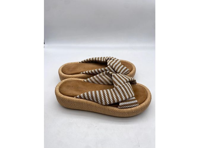 Autre Marque Non Signé / Unsigned mules & clogs T.EU 40 Cloth Beige - view 4