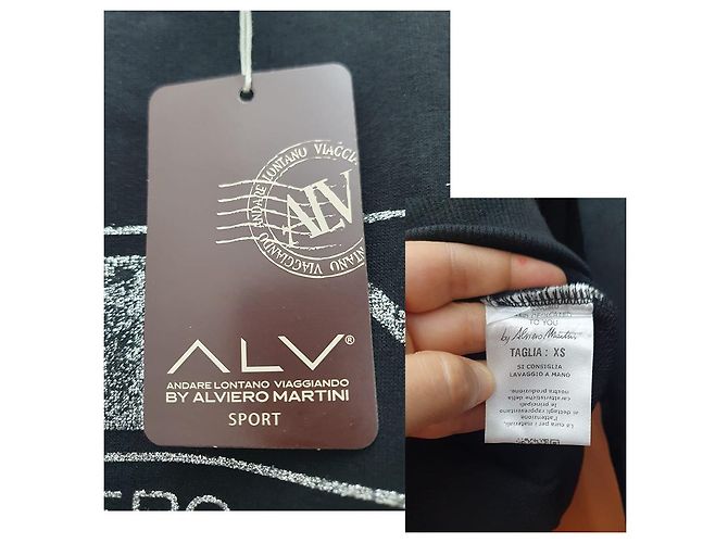Autre Marque Sudadera unisex de algodón negra Negro - vista 3