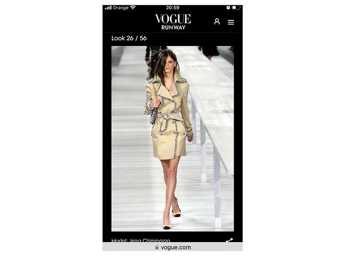 Cambon Chanel-Trenchcoat Beige - Ansicht 5