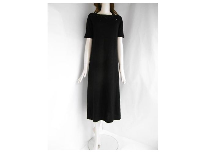 Balmain-Kleid mit Pailletten verziert Schwarz - Ansicht 3