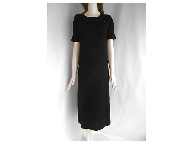 Balmain-Kleid mit Pailletten verziert Schwarz - Ansicht 7