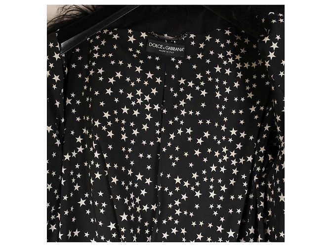 Dolce & Gabbana Increíble abrigo de piel de estrellas Dolce&Gabbana de pasarela Multicolor - vista 13