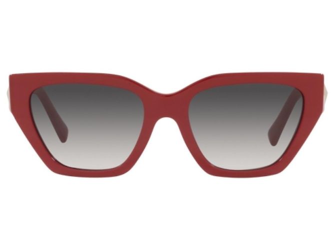 Valentino Sonnenbrille Rot Acryl - Ansicht 4