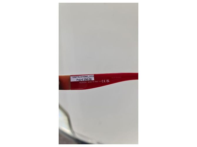 Valentino Sonnenbrille Rot Acryl - Ansicht 6