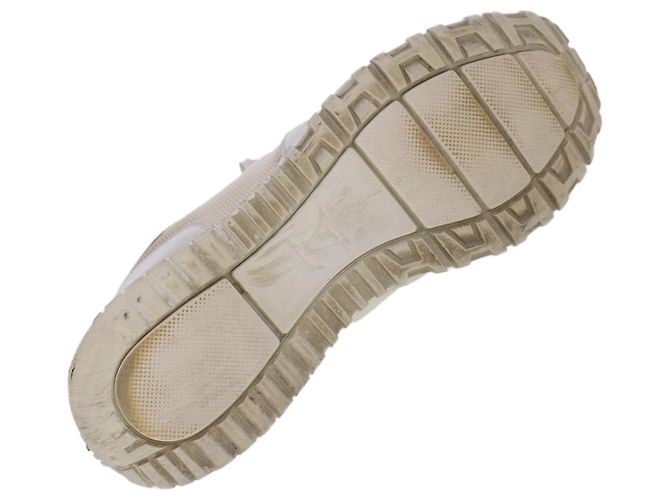 LOUIS VUITTON Baskets Monogram Runaway Line Cuir 6 Blanc LV Auth ak215 - vue 24