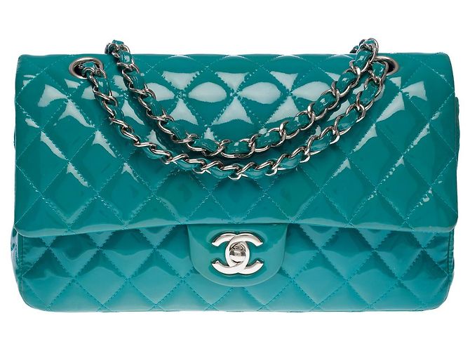 Sac Chanel Timeless/Classico in Pelle Blu - 101283 - vista 2