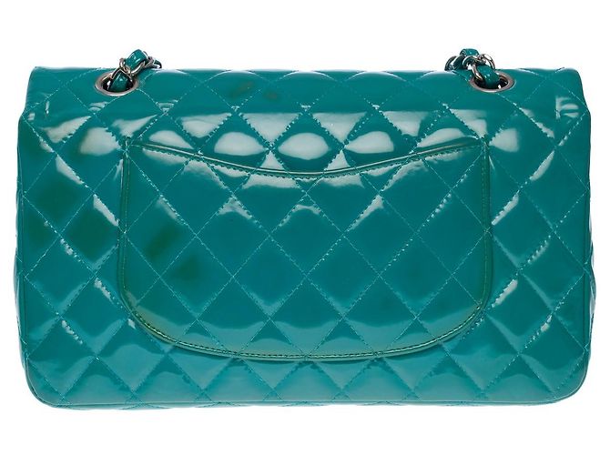 Sac Chanel Timeless/Classico in Pelle Blu - 101283 - vista 3