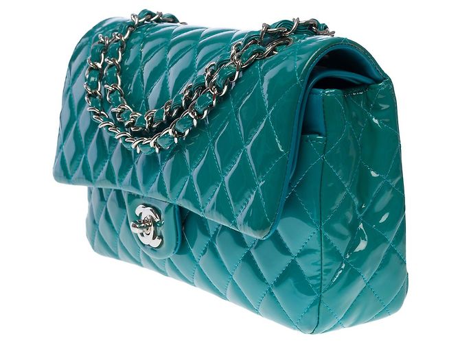 Sac Chanel Timeless/Classico in Pelle Blu - 101283 - vista 4
