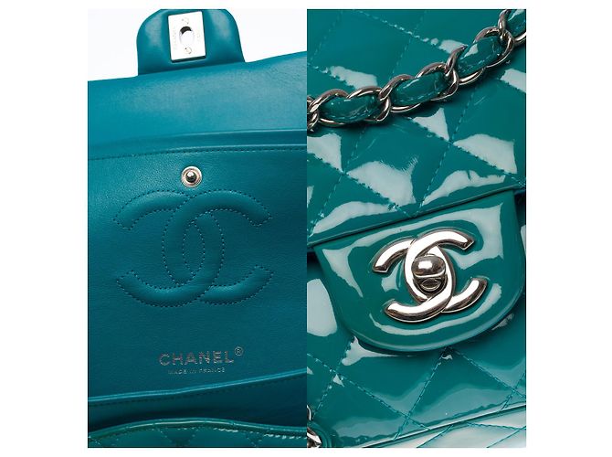 Sac Chanel Timeless/Classico in Pelle Blu - 101283 - vista 6