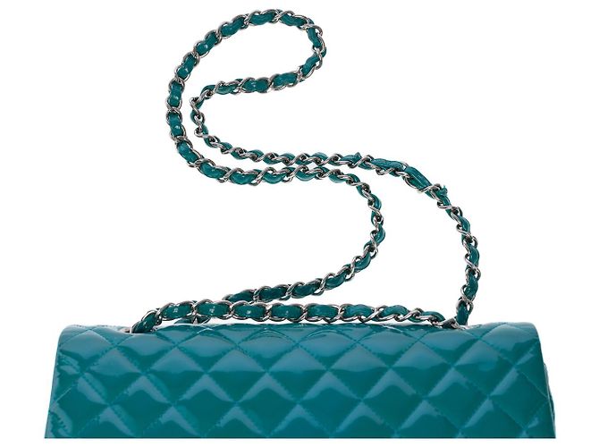 Sac Chanel Timeless/Classico in Pelle Blu - 101283 - vista 9