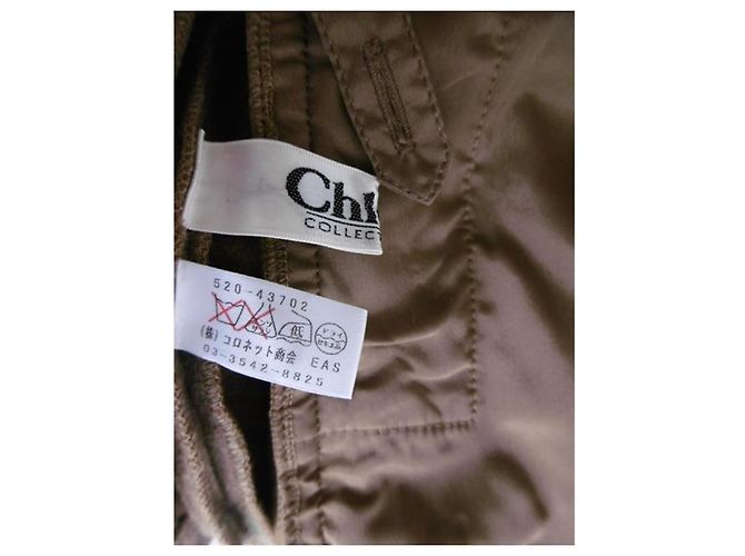 Giacca Chloé in lana e nylon marrone Marrone chiaro Marrone scuro - vista 7