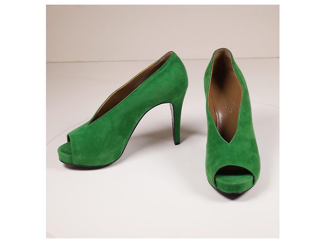 Hermès Incríveis saltos de camurça de bambu Hermes Verde - vista 10