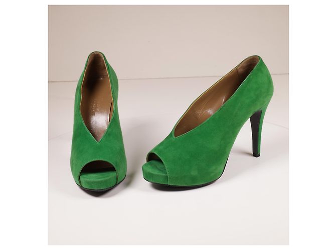 Hermès Incríveis saltos de camurça de bambu Hermes Verde - vista 11