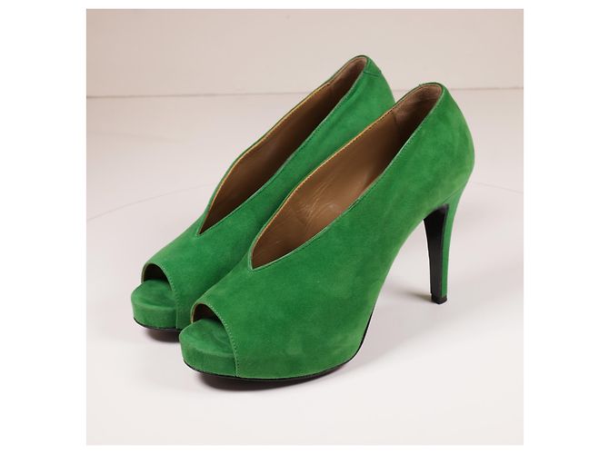Hermès Incríveis saltos de camurça de bambu Hermes Verde - vista 2