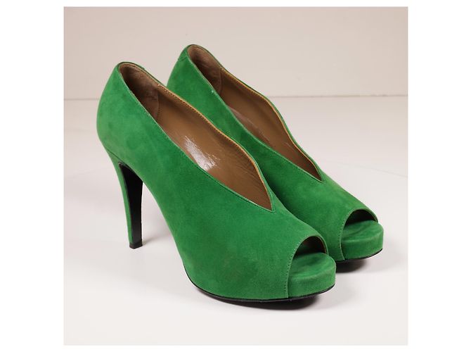 Hermès Incríveis saltos de camurça de bambu Hermes Verde - vista 5