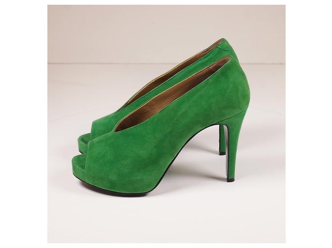 Hermès Incríveis saltos de camurça de bambu Hermes Verde - vista 6