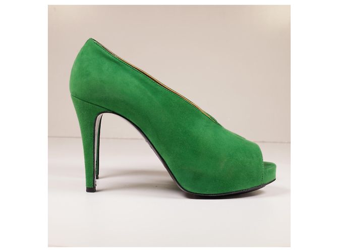 Hermès Incríveis saltos de camurça de bambu Hermes Verde - vista 7