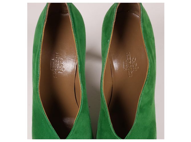 Hermès Incríveis saltos de camurça de bambu Hermes Verde - vista 9