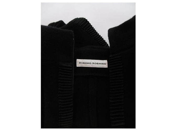 Abrigo de lana Hiroko Koshino Negro - vista 12