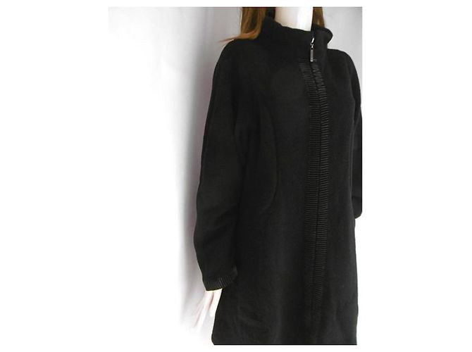 Abrigo de lana Hiroko Koshino Negro - vista 16