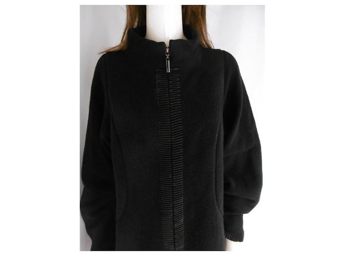 Abrigo de lana Hiroko Koshino Negro - vista 17
