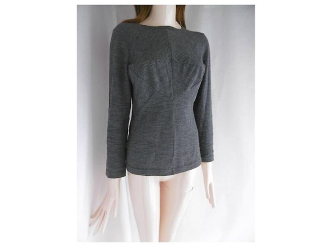 Camicetta in lana Junya Watanabe Grigio - vista 2