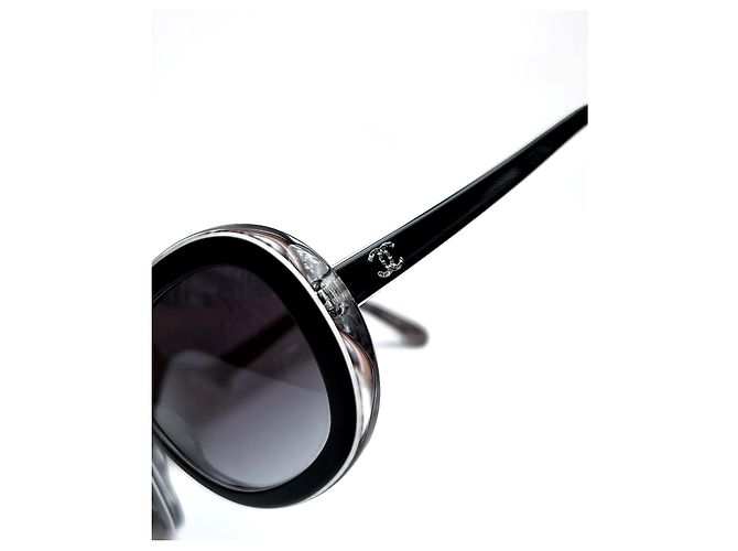 Cambon Chanel 5219 C.1312/3F 5717 135 3N Nero Silver hardware - vista 3