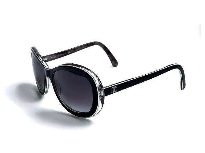 Cambon Chanel 5219 C.1312/3F 5717 135 3N Nero Silver hardware - vista 4
