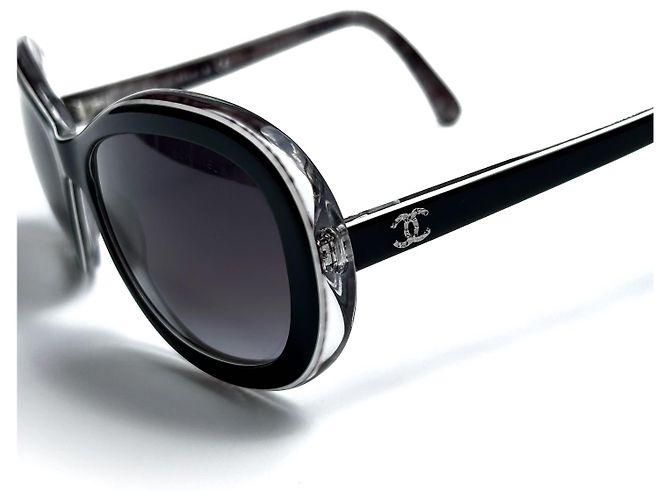 Cambon Chanel 5219 C.1312/3F 5717 135 3N Nero Silver hardware - vista 5